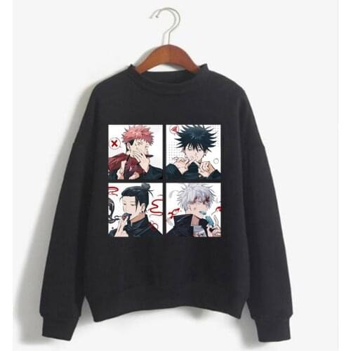 Hot Anime Jujutsu Kaisen Printing Hooded Streetswear Funly Fushiguro Megumi Yuji Itadori Harajuku Men Women Unisex Casual Top