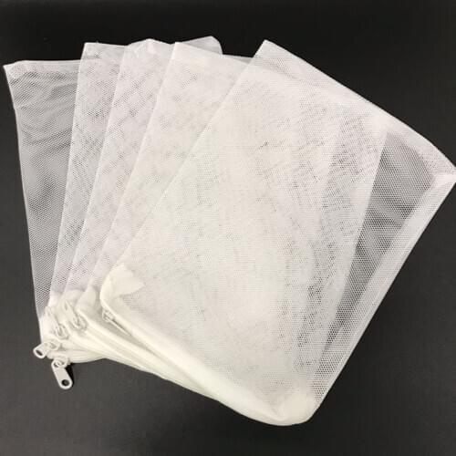 Aquarium Filter Material Mesh Bag Filter Ring Bag Fish Tank Filter Material Mesh Bags with Zipper