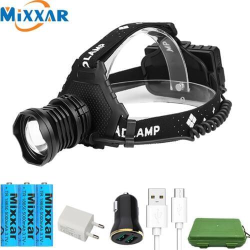 Zk20 Powerful/LED/Bike Headlight/Headlamp/Torch 18650 Battery for Hunting/Fishing/Camping Lantern LED Rechargeable Waterproof