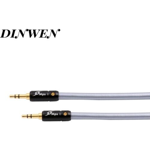 MPS X-22 Eagle HiFi Cable 99.9997% OFC+ Silver Plated 24K Gold Plated Plug 3.5mm AUX male to male audio car Headphone Speaker