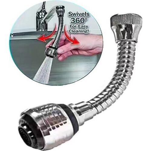 Newcomdigi Flexible Faucet Sprayer Turbo Flex 360 Sink Faucet Sprayer Jet Stream Faucet Extension Part