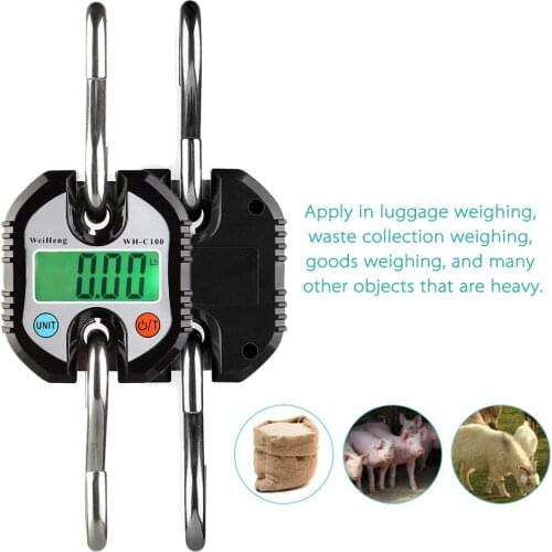 Mini Portable Electronic Scale Digital Scale Fish Scale with Zero TrackingTare Function 150kg Double-range Scale