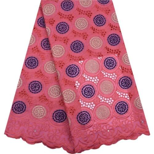 Latest African Swiss Voile Lace In Switzerland Holes Design Nigerian Swiss Dubai Lace Fabric With Stones For Wedding Dress F1744