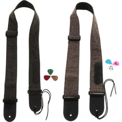 Adjustable Guitar Soft Cotton Strap Belt for Folk Guitar Bass