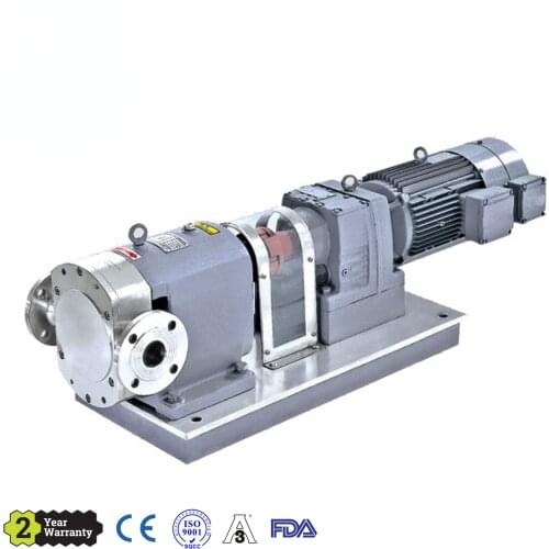 Sanitary Stainless Steel High Viscosity Positive Gear Lobe Rotor Pump