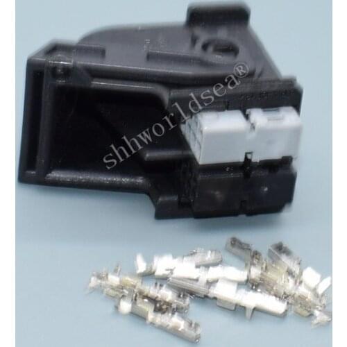 Shhworldsea 40 Pin Black Connector Car Harness Connector Plug with Terminal 967286-1, DJ7402-0.6-21 40P Car connector