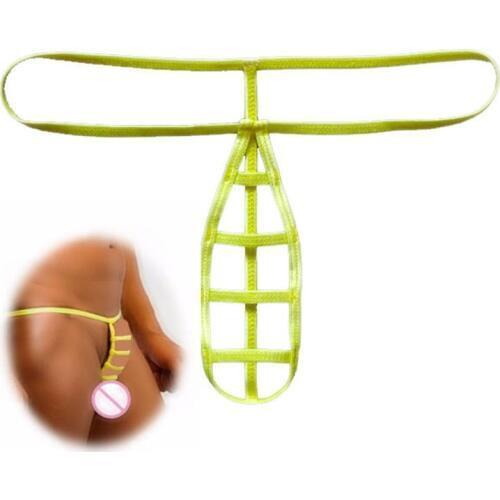 Extreme Sexy Men Bikini Tanga Bottom Thong G String Gay Jockstraps Underwear Male Hollow Out Open Crotch Exotic Panties Lingerie