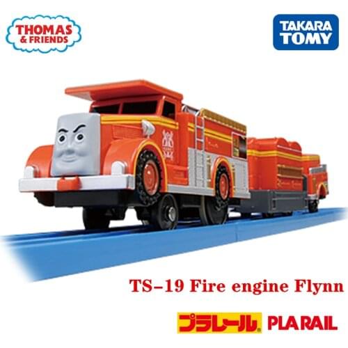 Takara Tomy Pla Rail Plarail Thomas & Friends TS-19 Fire Engine Flynn Railway Train Electric Locomotive Model Toy
