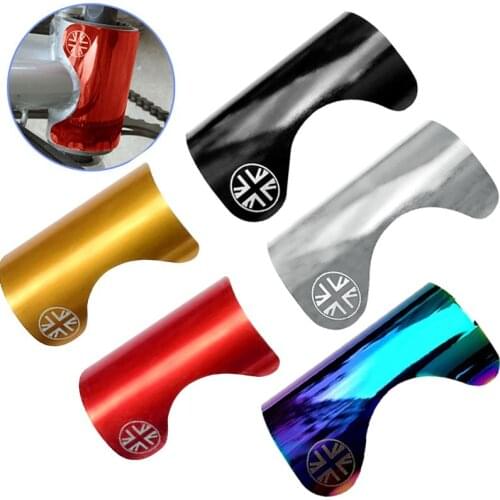 Alloy Bicycle Frame Protector Pads For Brompton Folding Bike Bottom Bracket BB Sticker Protect Guard Pad Outdoor Cycling Accesso