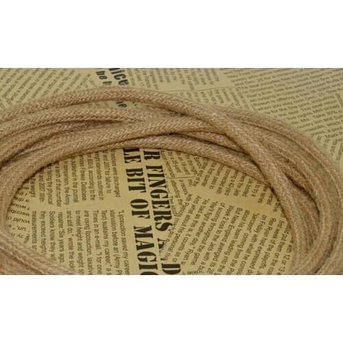 10m/lot 2 x 0.75mm2 Vintage rope textile round Cable Vintage copper Eletrical Wire Suitable For Edison Bulb Lamps