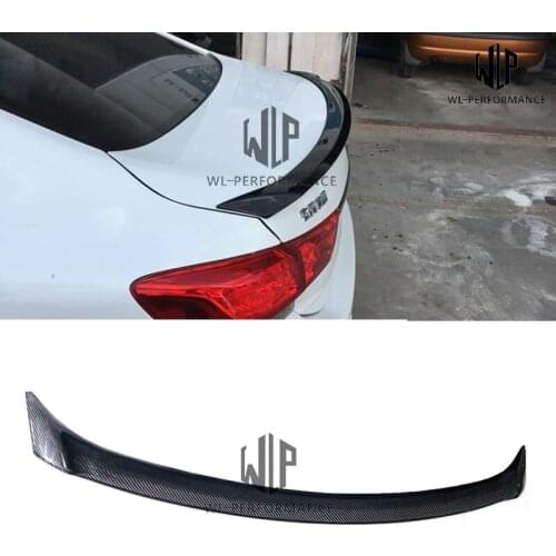 For Honda City Rear Spoiler Car Tail Wing Decoration Carbon Fiber Primer Rear Trunk Spoiler 2015-2018