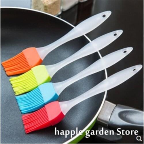 1Pc Silicone Baking Basting Brush New Liquid Oil Cake Brush color Random Pastry Cream For Bread BBQ Utensil Safety cook Tools