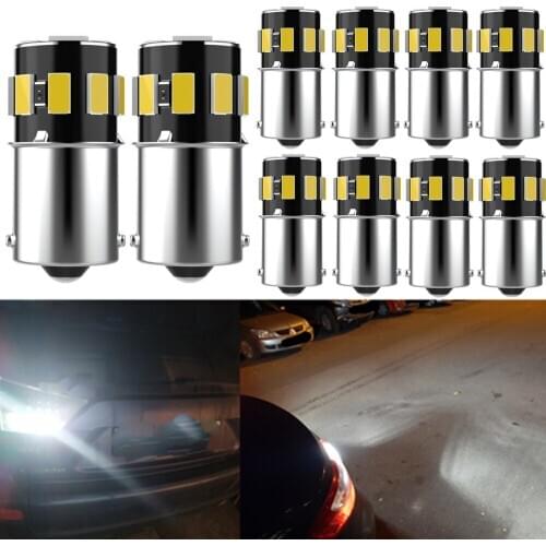 10x 1156 BA15S 1157 Car Led Light Bulb Canbus Auto Parking lights Reversing Lamp for BMW E46 E36 E39 E60 E90 E91 E92 G30 E87 E83