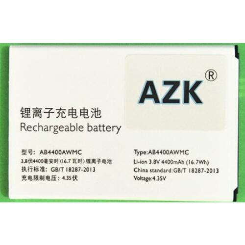 AZK AB4400AWMC 4400mAh Battery for Philips V387 CTV387 Mobile Phone Replacement Rechargeable Battery
