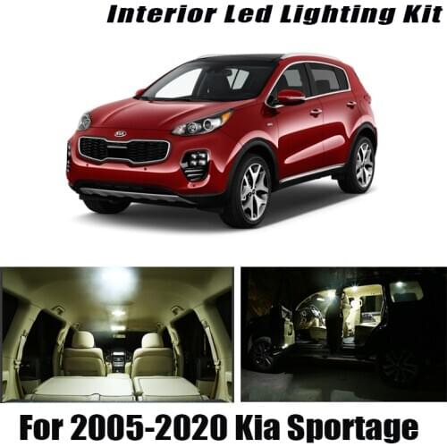 Canbus Error Free For Kia Sportage 2 3 4 2005-2018 2019 2020 Vehicle LED Interior Dome Trunk License Plate Light Car Lighting