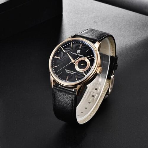 PAGANI DESIGN Quartz Watch Top Brand Sports Waterproof 100M Mens Quartz Watch Leather Business Casual Watch Relogio Masculino