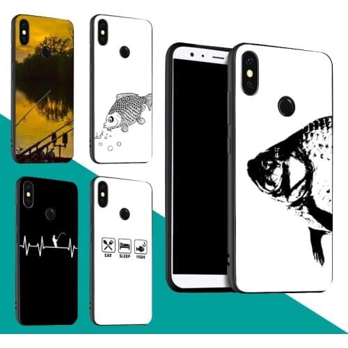 Carp Fishing Fish Case For Xiaomi Redmi Note 9 7 8 Pro 9S 8T 9A 9C Mi Note 10 Lite A3 For POCO X3 F2 Pro