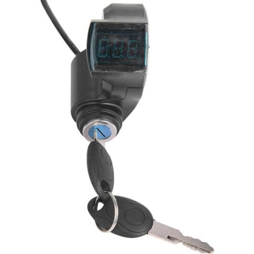 E-Bike Thumb Throttle Digital Battery Voltage Display Switch Power with Key Lock