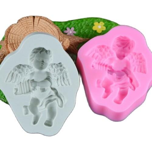 Cupid Shape New Kitchen Baking Silicone Mold Christmas Silicone Cake Decoration Molds H313