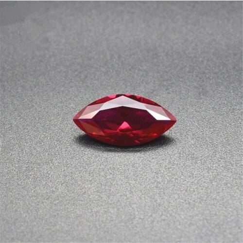 Ruby Marquise Cut Gemstone Faceted Ruby Gem Blood-red Ruby Multiple Sizes to Choose GR49