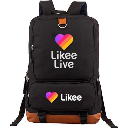 LIKEE APP Boys and Girls Fashion Backpack School Bags Modern Laptop Backpack Teen School Bag for Boys Travel Backpack