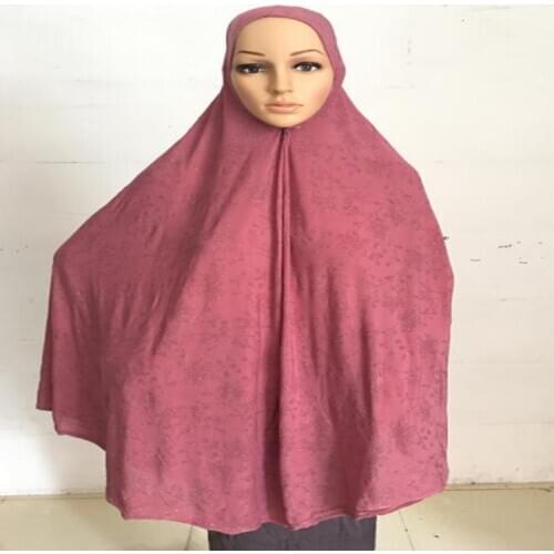Can pick colors Muslim Large-size Rubber Patch New Oversize Big Size LONG HIJAB 120*110cm