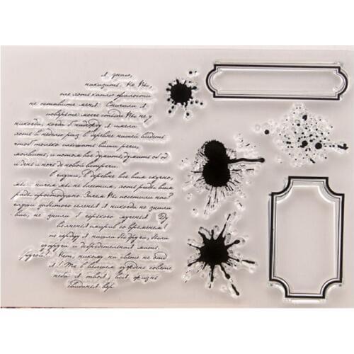 Words DIY Silicone Clear Stamp Cling Seal Scrapbook Embossing Album Decor Craft