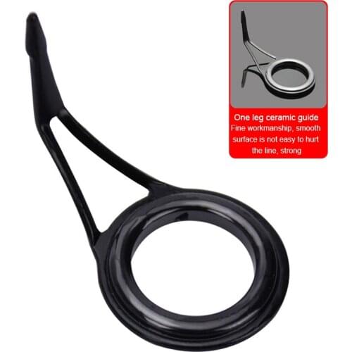 75pcs/box Fishing Rod Guides Stainless Steel Fishing Rod Repair Kit Baitcasting Rod Guides Ceramics Carbon Guide Repair QHOE