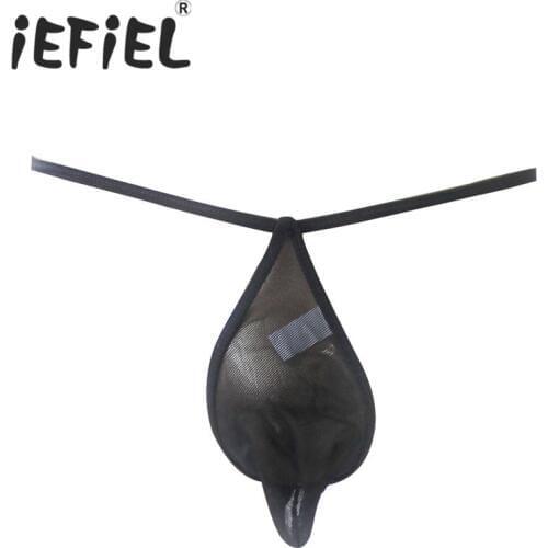 IEFiEL New Arrival Sexy Mens Lingerie Low Rise Jockstrap Mens Male Pouch T-Back Thongs Bikini G-string Underwear Underpants