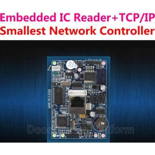 Smallest IP Controller PCB, Web+TCP/IP+MF IC Card String All-in-one single door controller terminal+Software+M1 IC stringinbuilt
