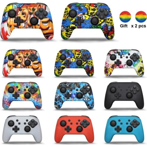 Silicone Cover For Nintend Switch Pro Controller Gamepad Rubber Skin Grip Case Protective For NS Joystick Thumb Grips Caps