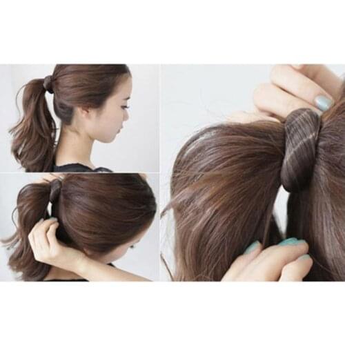 Synthetic Hair Ponytail Holders Plaits Stretch Rubber Band Braid Hair Ring