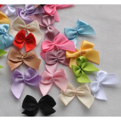 20pcs Mini Satin Ribbon Flowers Bows Gift Craft Wedding Decoration Upick A0023