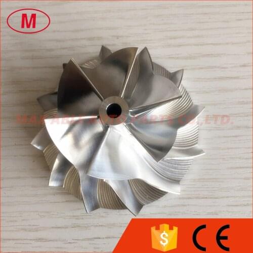 TD04HL 42.00/56.00mm 7+7 blades high performance turbo billet/milling compressor wheel
