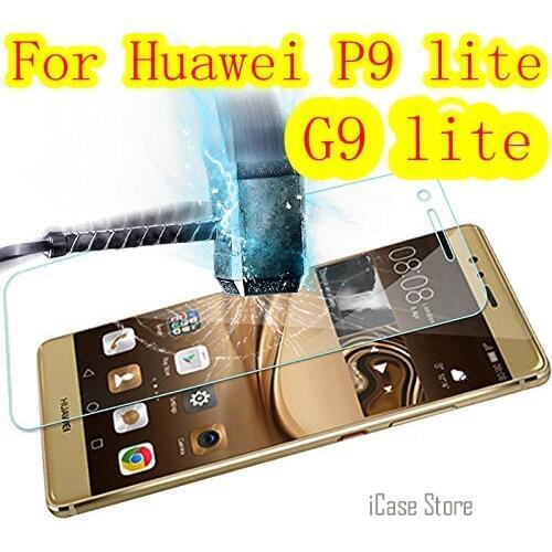9H Tempered glass screen protector For Huawei p9 lite G9 Lite VNS-L21 VNS-L31 VNS-L53For huawei VNS L21 L31 case film