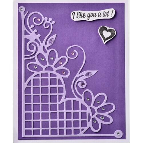 YaMinSanNiO Corner Dies Hollow Frame Heart Metal Cutting Dies Frame for Scrapbooking Card Embossing Crafts Die Cut New 2019