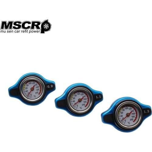 Utility Small Head safe Thermo Radiator Cap Tank Cover With Temperature Gauge Universal Fitment 0.9BAR or 1.1BAR or 1.3 BAR