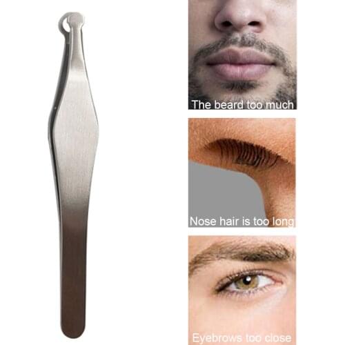 Universal Nose Hair Trimming Tweezers Nose Trimmer For Men Steel Manual Trimmer Portable Nose Ear Hair Trimmer