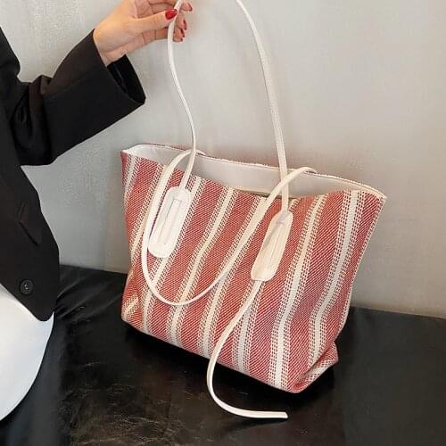 Large Capacity Shoulder Bag 2021 New Fashion Commuter Female Bag Summer Shoulder Bag Student Portable Tote Bag