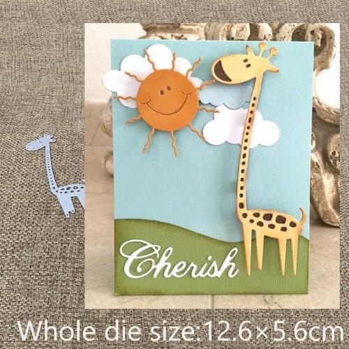New Design Craft Metal Cutting Die die cuts lovely giraffe decoration scrapbooking Album Paper Card Craft Embossing die cuts