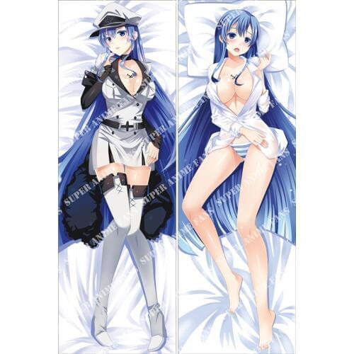 Japanese Anime Akame ga KILL! Esdese Esdeath Hugging Pillow Cover Case Pillowcase Decorative Pillows 2way 50X160CM