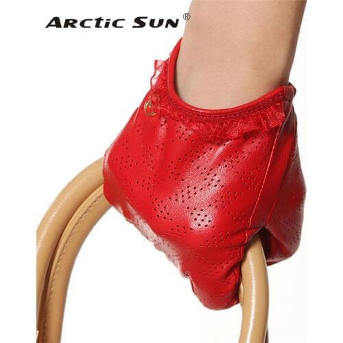 2020 New Women Gloves Breathable Genuine Leather Black Solid Short Wrist Lace Lambskin Fashion Dressing Glove On Sale EL006NN