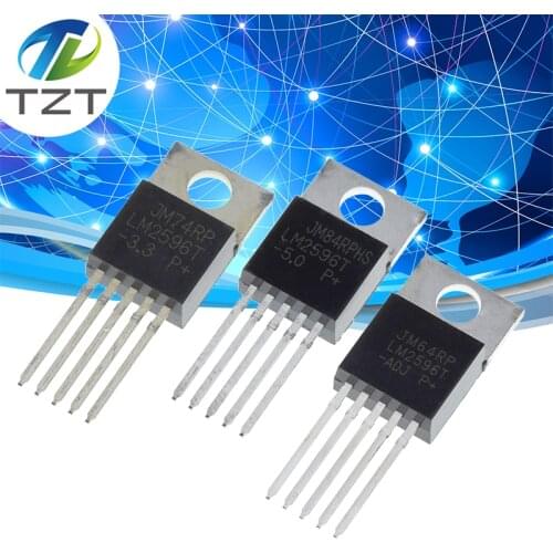 10PCS IC LM2596T-ADJ LM2596T-3.3 LM2596T-5.0 TO-220 Voltage Regulator 3A Adjustable NEW