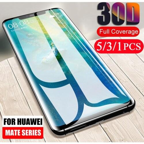 5/3/1Pcs screen protector for huawei mate 30 20 lite pro mate 20X tempered glass phone protective film on the glass smartphone