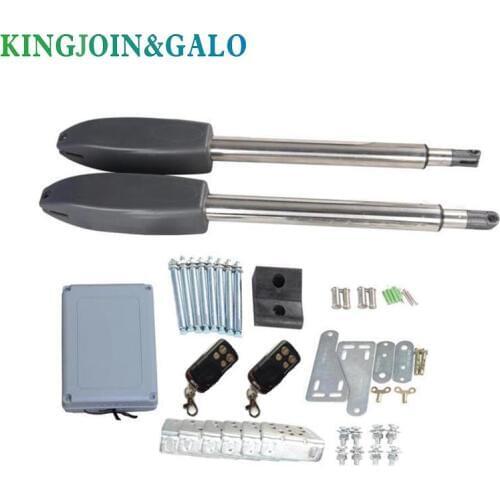 IP55 DC24V/AC110V/AC220V 400kg per leaf dual automatic electrical swing gate opener for home automation
