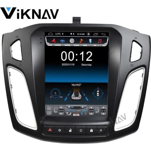 Vertical screen car GPS navigation multimedia player for Ford focus 2012-2018 auto DVD player stereo radio video player android