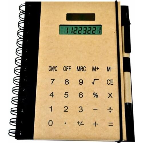 Multifunctional Notepad With Solar Powered Calculator Business Supplies Paper Calculator With Solar Energy Notebook