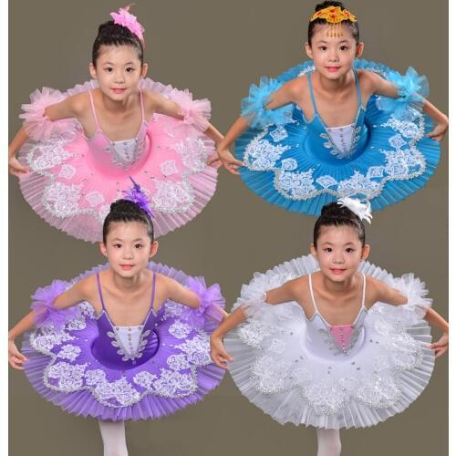 Children Swan Lake Ballet Costume Girls Tutu Ballet Leotard Dancewear Ballet Costumes Kids Professional Ballet Dance Dress