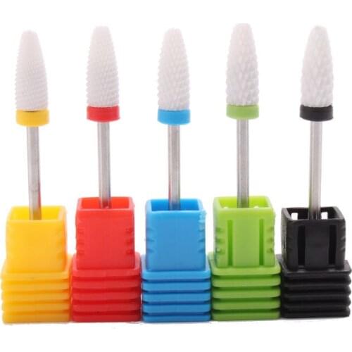 Milling Cutter For Manicure Ceramic Mill Manicure Machine Set Cutter For Pedicure Electric Nail Files Nail Drill Bit Feecy
