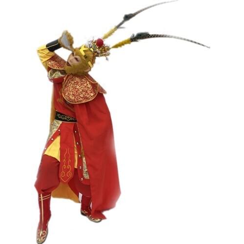 Sun Wukong costumes Chinese traditional story role play journey to the West Monkey King cosplay Costume Suit